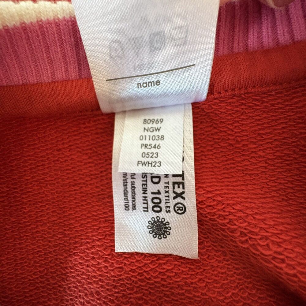 Hanna Anderson girls french terry dress sweatshirt poppy pink and orange 4 - Picture 9 of 9